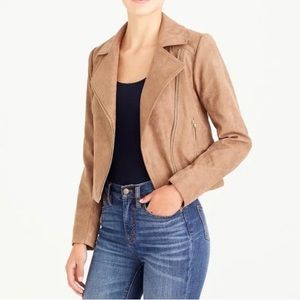 J crew suede moto jacket